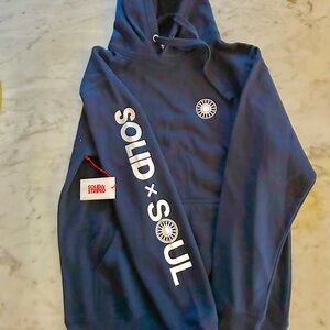 Soul Cycle x Solid & Striped hoodie navy size S